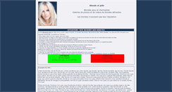 Desktop Screenshot of blonde-et-jolie.com